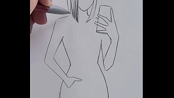Preview 3 of Amslut Sex - How to draw a girl Easy Pencil Sketch for You