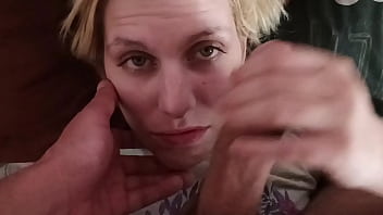 Preview 2 of Kajol Sxxx Video10 - Submissive Slut Wife gets Cum on Face and Mouth before her morning coffee.