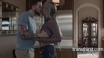 Preview 2 of Boy Cock Gay - Best Friend&#039_s NOW Ex Trans GF - Steve Ricks,  Itzel Saenz