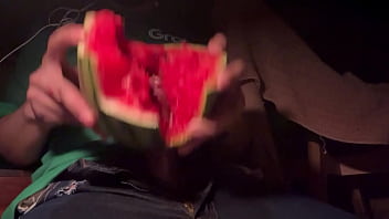 Preview 2 of Katja Blassen - Cumshot with watermelon.