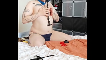 Preview 2 of Xixe Video Plers - bitchy sissy tightly tied