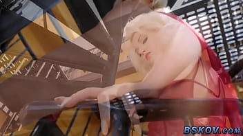 Preview 2 of Shemale Rsn - Blonde takes cum load in face and mouth