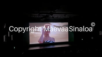 Preview 3 of Amwf Xxx - Maevaa Sinaloa - je me fais baise et remplir la chatte pendant la s&eacute_ance de cin&eacute_ma du film Barbie