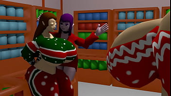 Preview 3 of Aunt Youngs - Ryona Animation: Shopping time!