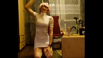 Preview 1 of Xxx Full Saxi Video Com - Sissy Cd fucking her ass and swallow cum