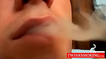 Preview 3 of Hard Sasha Grey - Bryce smokes and wanks at the same time