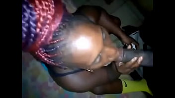 Preview 2 of Dad Crushing - Ebony hoe from Yaound&eacute_ sucks my dick