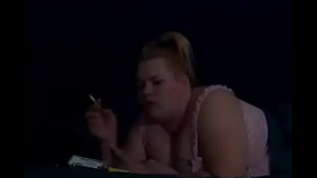 Preview 3 of Hd Pornstar Lesbian - BBW smokes and coughs