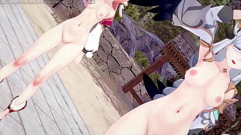 Preview 2 of Kolkata Sexelokal - Genshin Impact: [MMD] GFriend - Rough (Shenhe,  Ganyu,  Yanfei).