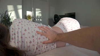 Preview 1 of Back Stage Jasmine Lynn - The Best Morning Sex with Big Tits Step Sister ended with a Creampie