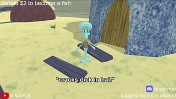Preview 2 of Mum Rape Boy - Squidward breaks his dick in half (small mistake)