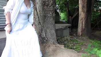 Preview 1 of Turkey Hot Neud Sex - Piss on the street in public places and smoking cigarettes in the park. Chubby MILF with shaved pussy urinates outdoors. ASMR. Amateur dirty fetish. PAWG.
