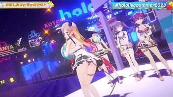 Preview 1 of Best Massase Ever - yuzuki choco lewd dance [hololive] [vtuber]