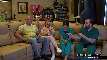 Preview 4 of Adriana Fake Porn - Doctor Lenna Lux Busted,  Has To SuckThePolice Officer Johnny Cartel To Keep Her Medical License!  Reup