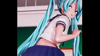 Preview 1 of 70 Saal Ki Desi Dadi Ki Chudai - Hatsune Miku in the school