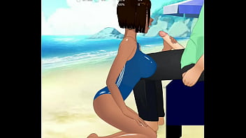 Preview 1 of Big Milky Breasts - DOA Lisa Hamilton sucks and fucks at New Zack Island - Super Deepthroat Game (SDT)