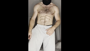 Preview 1 of Shemale Jerk Off - Hot hairy daddy talk dirty with his big dick
