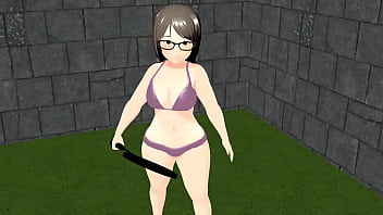 Preview 3 of Xxxrakhi Sawant - 【Kyo】 Animation plump girl playing tennis .【tits】