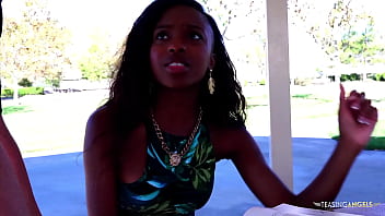 Preview 1 of Triangolo Italia - This ebony girl might not be a scholar,  but sucks dick with scientific precision