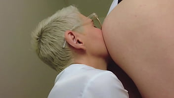 Preview 2 of Japan Lesbo Hot - Hot girl sniffs guy&#039_s balls and ass with facial