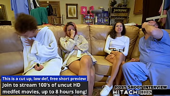 Preview 4 of Wife Hosting - 2 HOT Lebians Give Channy Crossfire Multiple Orgasms With Hitachi Wand While Strapped Down To Surgical Table HitachiHoes - Reup