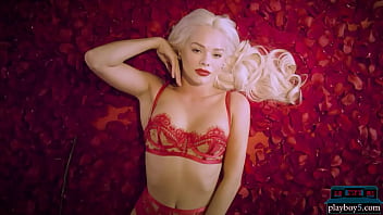Preview 2 of Emi Komiyama - Amazing blonde pornstar Elsa Jean posing naked in a bed of roses and looking smoking hot
