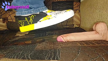 Preview 1 of Summer Brielle Cry - Stepping and Stomping on Dildo Wearing Pokemon Shoes