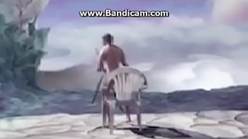 Preview 2 of Bank Bathroom - Guy walks in on his hot naked brother and wants to swordfight