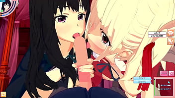 Preview 2 of Passport Movie - 【Spider Lily CHISATO&times_TAKINA】Male take POV 3P SEX 3DCG HENTAI EROGE KOIKATSU JAPANESE【liquorice recoil】