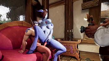 Preview 2 of Butuh Retro - Elf and Draenei Pornstar sex Photoshoot | Warcraft Porn Parody