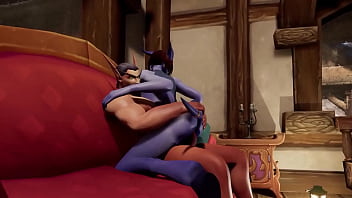 Preview 3 of Butuh Retro - Elf and Draenei Pornstar sex Photoshoot | Warcraft Porn Parody
