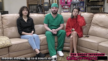 Preview 2 of Sophia Leone New Sensation - Curly Cutie Brooklyn Rossi Gets 1st EVER Gyno Exam From Doctor Tampa Courtesy of GirlsGoneGyno Reup
