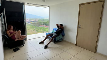 Preview 1 of Janwar Blue Film - Me llevo una rica recompensa por ir a visitar a mis padrastros,  no est&aacute_n en casa pero si mi cachonda culona hermanastra que me pide detonarla por su latino culo.