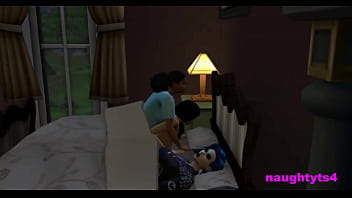 Preview 2 of Zulu Girls Sex Video - Married Neighbour Cheats On Her Sleeping Lover With Another Futa!