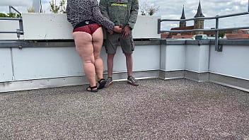 Preview 4 of Japanese Porn No Sensor - Horny mother in law gets my cum in the parking lot