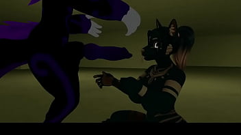 Preview 3 of Gum4k - Daddy wicker plows anubis girl