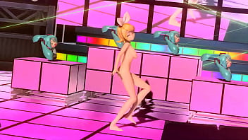 Preview 3 of Sunny Leone Hassbendy - Kagamine Rin desnuda bailando Ni shite Ageru (Tetas grandes)