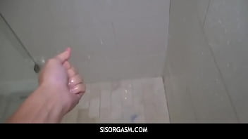Preview 1 of Robbery Teller Bank - SisOrgasm - Cousins Fight Over Fucking Stepbrother End Up In Threesome