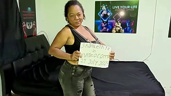 Preview 1 of Norwayi School Sex Girls - Video verification of a very slutty mature Latina (old stepmother)