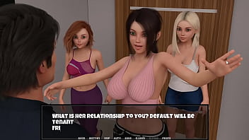 Preview 1 of Rikka Zamora - D. Daughter Love walktrought Part 1 (Big tits,  girls handjob, pussy fuck)