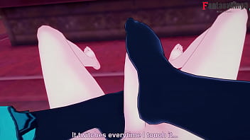 Preview 3 of Mam Anb - Hatsune miku foot job pov