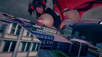 Preview 2 of Wwe Xnxx Sex Nd - Giant Succubi having sex in the city