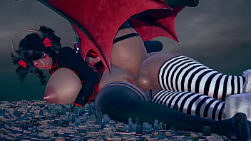 Preview 4 of Wwe Xnxx Sex Nd - Giant Succubi having sex in the city