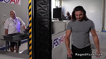 Preview 1 of Fror Pea - Airport agent research ass of passenger into a back room