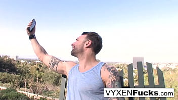 Preview 1 of Sunny Leone Fuking Vidro - Sexy Vyxen Steel lets him cum on her huge tits
