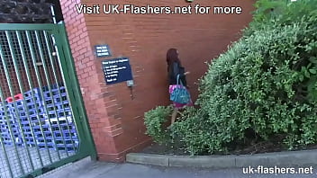 Preview 4 of Videos Nxxz - Ebony Kiki Minaj Flashing her Pussy in Public for UK-Flashers