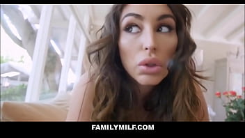 Preview 2 of Cumshots Zoom - FamilyMILF - Big Ass Latina Stepmom Seduces Stepson After Getting Home Horny POV - Christiana Cinn