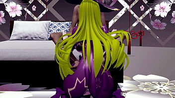 Preview 2 of Group Strapon - Natsumi Kyouno Hentai Date a Live Rabbit Hole Sex and Dance MMD 3D Blonde Hair (CLIP)