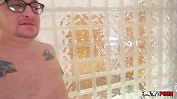 Preview 1 of Grandma Bos - 3-Way Porn - I Super Cute Teen Gagged by Two Big Cocks