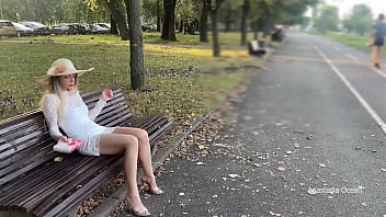 Preview 2 of 9 Xx - My wife is flashing her pussy to people in park. No panties in public.